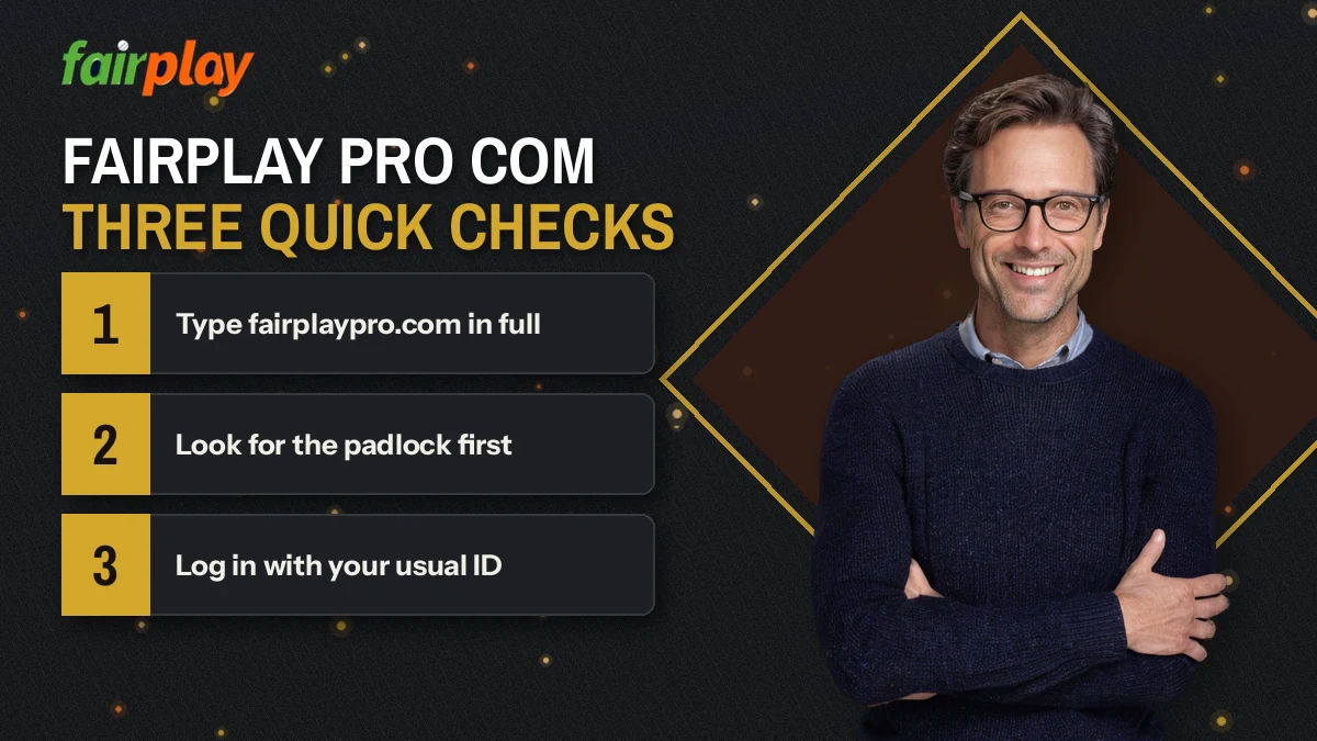 Desk host explains which FairPlay Pro address worked on the test date