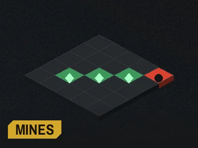 Grid of hidden squares from the Mines game on the FairPlay Pro casino side